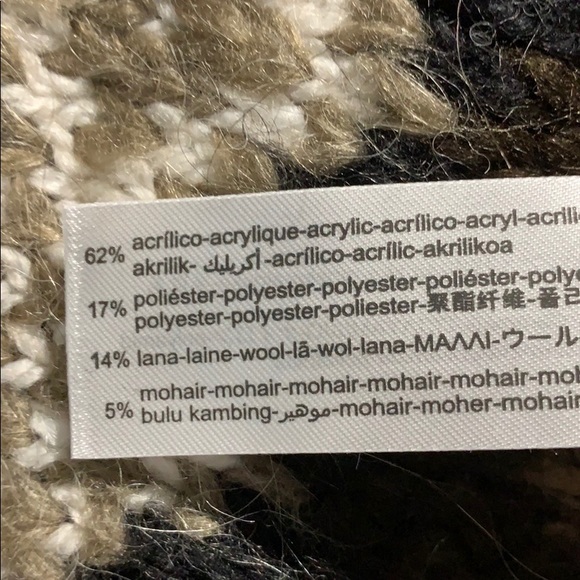 NWT. Zara Oversized Knit Jacquard Cardigan Size L. - Picture 6 of 7